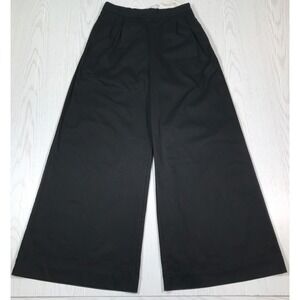 Strut & Bolt Los Angeles Wide-Leg Pants Womens L Black Cotton Blend Flare New